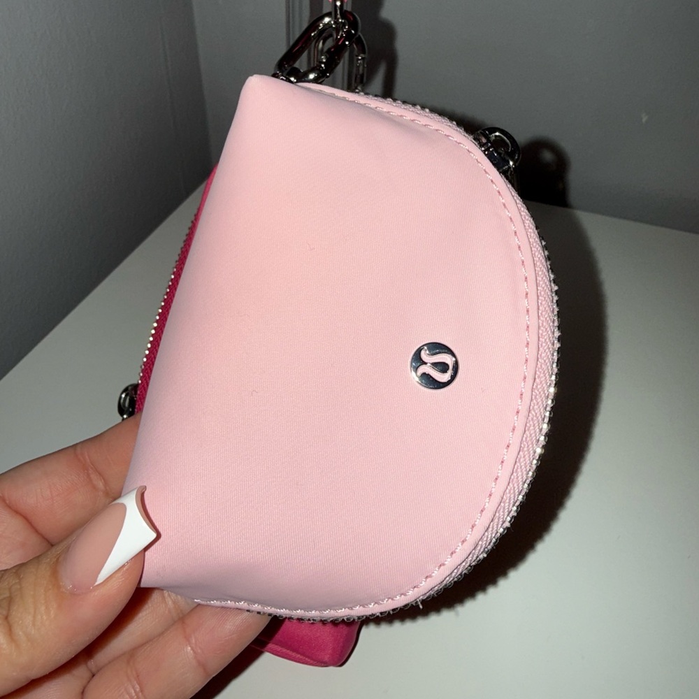 Lululemon Dual Pouch Wristlet Wallet Pink and Light - Picture 8 of 10